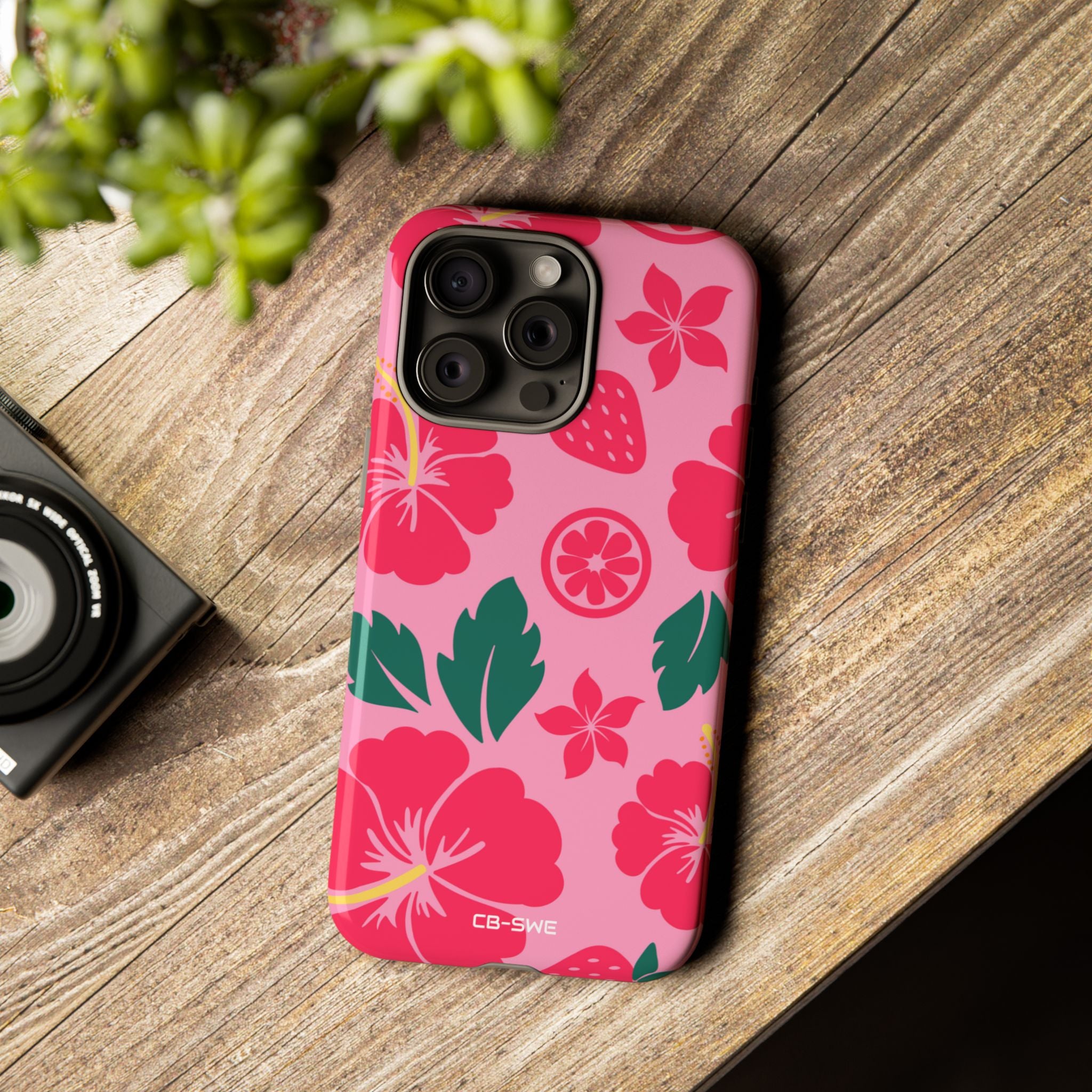 Tropical Hibiscus Harmony - iPhone Case