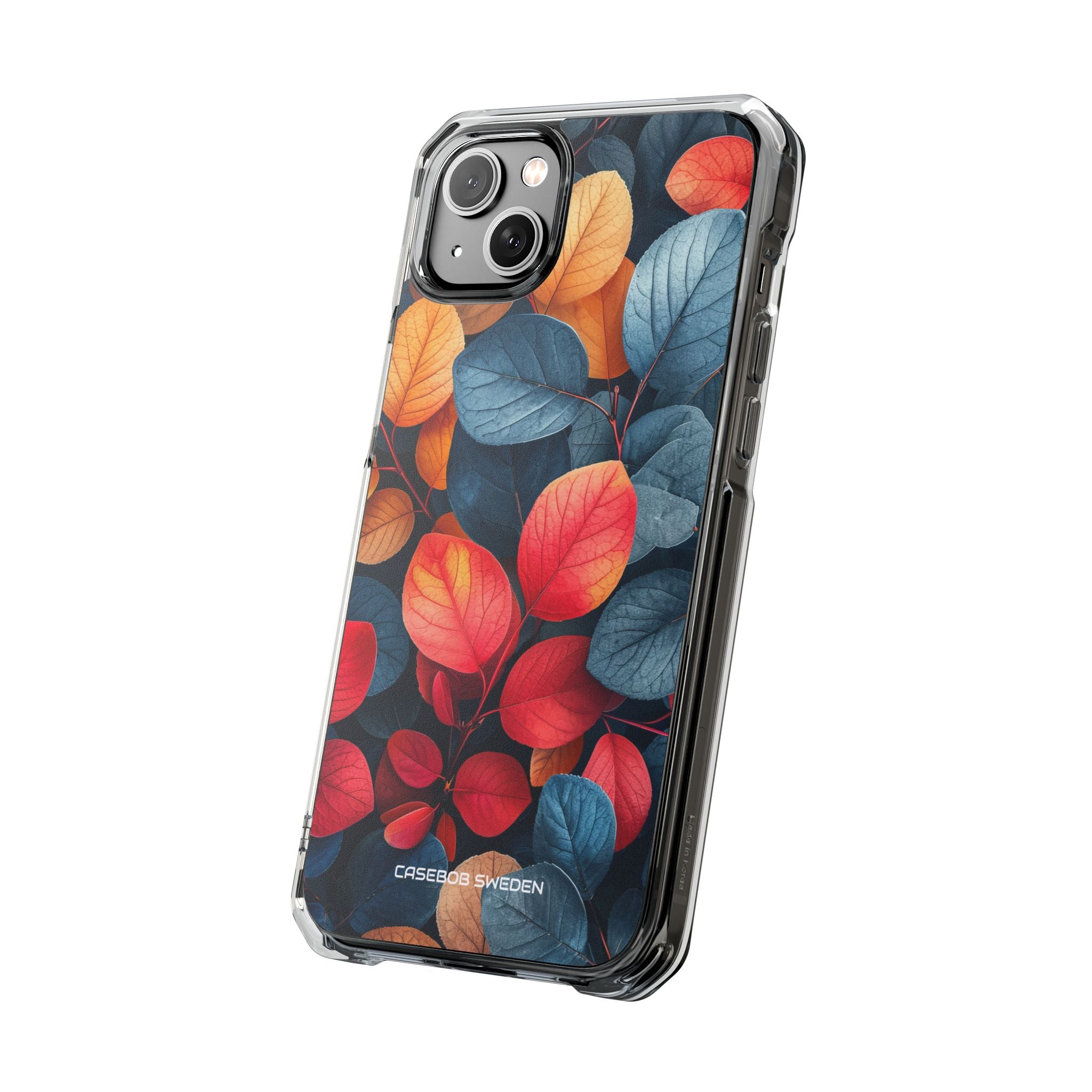 Vibrant Nature Leaves - Clear Impact iPhone 14 Phone Case