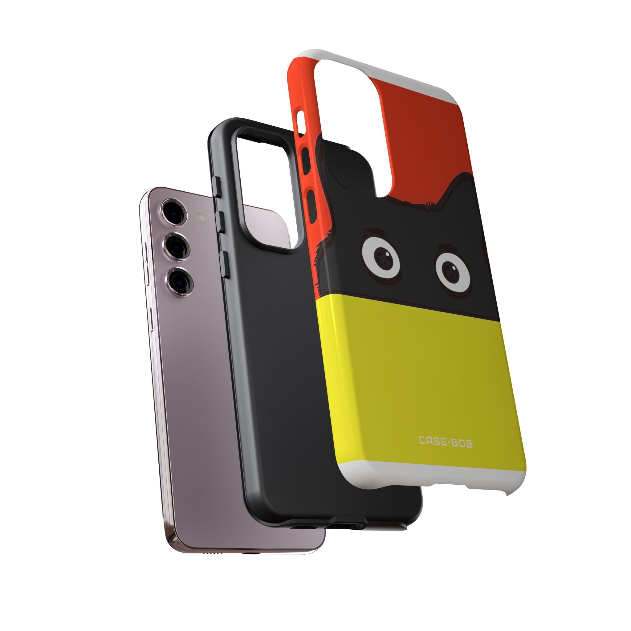 Peekaboo Cat Crimson Samsung S23 Plus Case - Tough