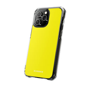 Lemon Yellow | Phone Case for iPhone (Clear Impact Case - Magnetic)