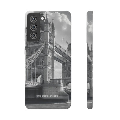 Tower Bridge Monochrome Architecture Study Samsung S21 - Slim Phone Case