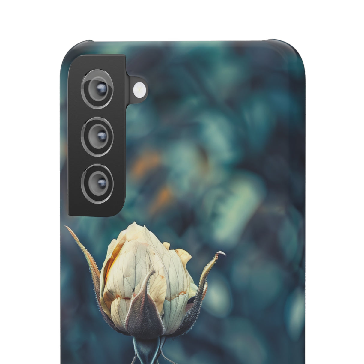 Teal Rosebud Serenade | Schlanke Handyhülle für Samsung