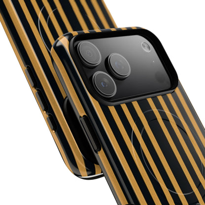 Golden Stripes iPhone 17 Pro Max Case - Tough+