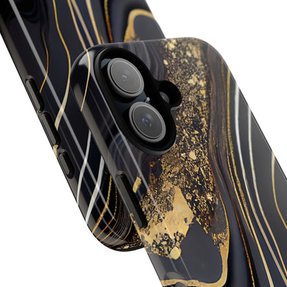 Elegant Gold Streams - iPhone Case