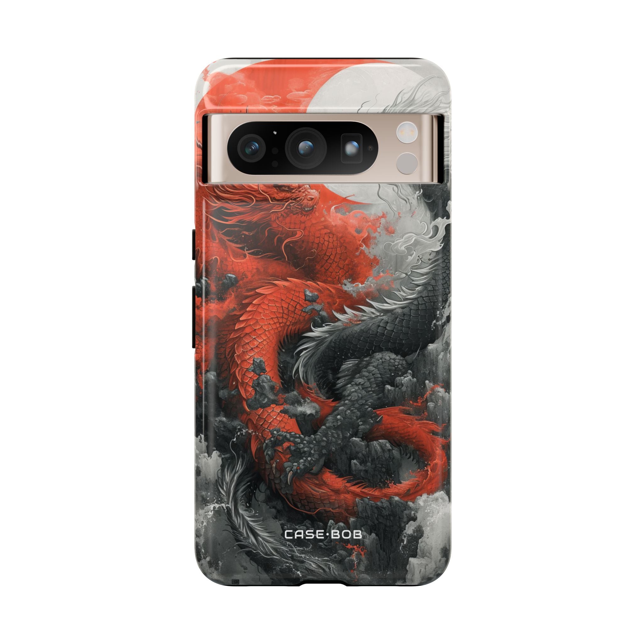 Twin Dragons Crimson Google Pixel 8 Pro Case - Tough