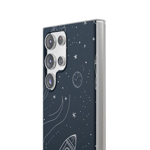 Cosmic Doodle Adventure | Flexible Phone Case for Samsung Galaxy