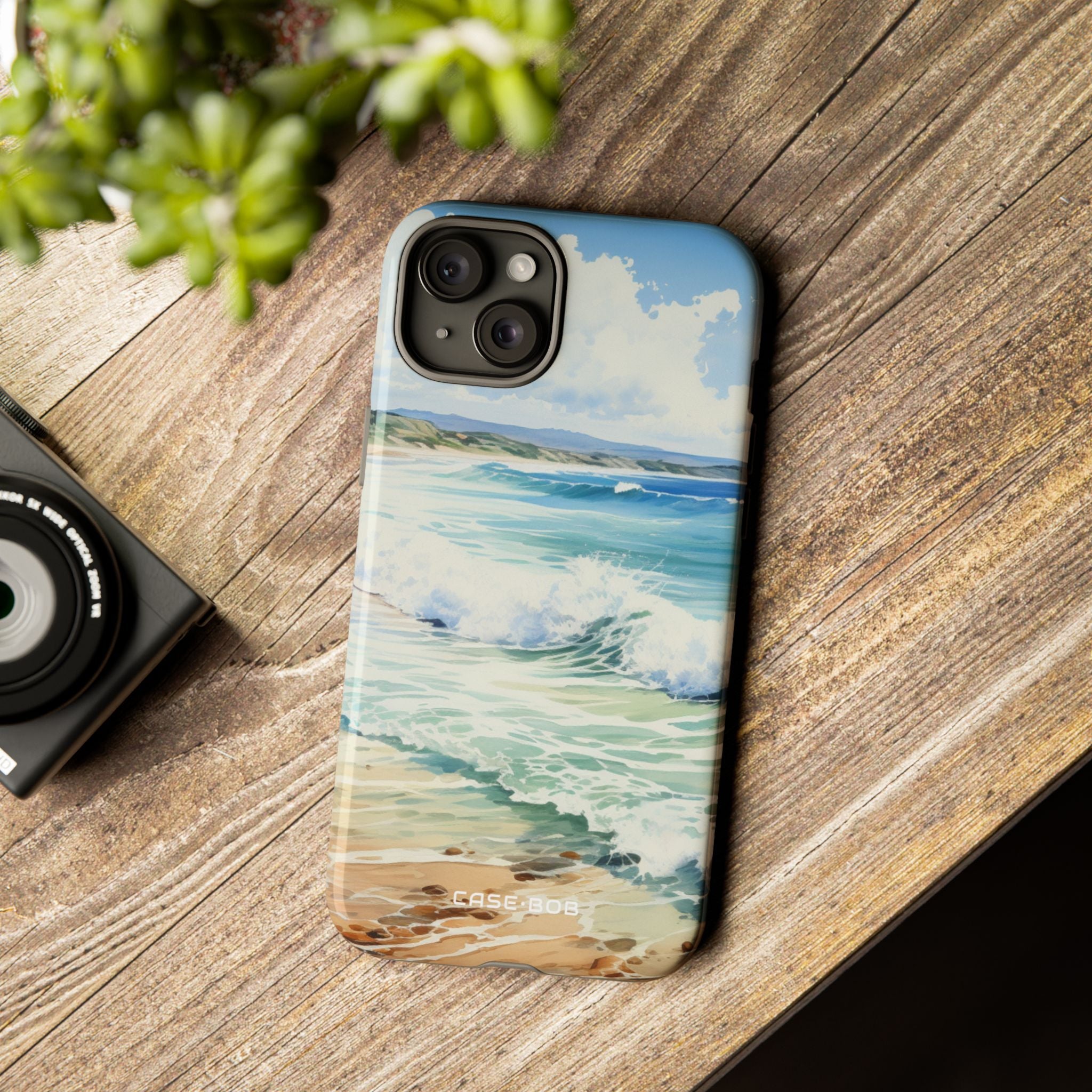 Foamy Wave Breeze iPhone 15 Plus Case - Tough