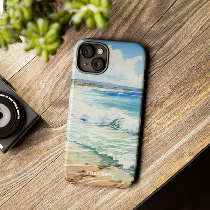Foamy Wave Breeze iPhone 15 Plus Case - Tough