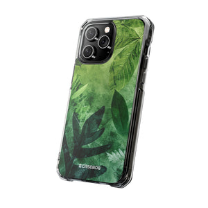 Pantone Greene Design | Handyhülle für iPhone (Clear Impact Case – magnetisch) 