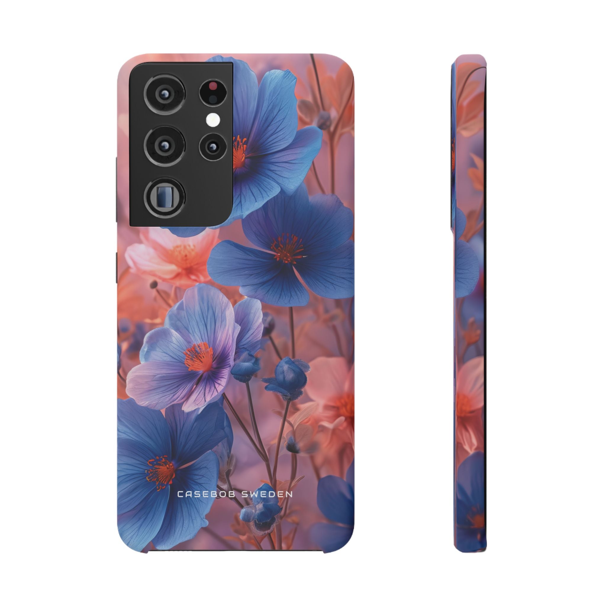 Harmonious Blooming Blues and Pinks Samsung S21 - Slim Phone Case