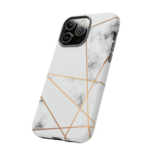 Marble Geometric - Protective Phone Case