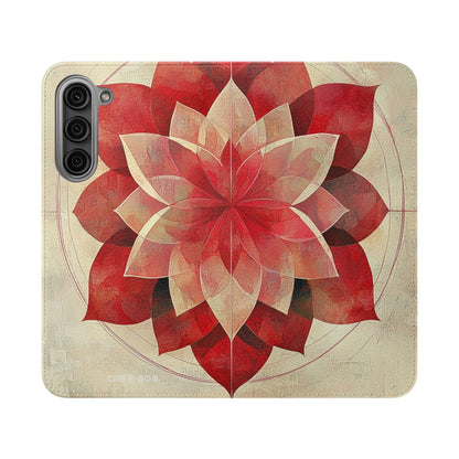 Crimson Bloom - Samsung S23+ Case - Wallet