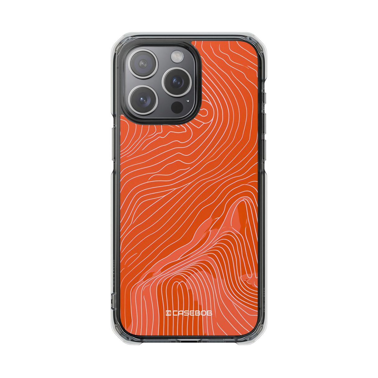 Pantone Tangerine Design | Handyhülle für iPhone (Clear Impact Case – magnetisch)