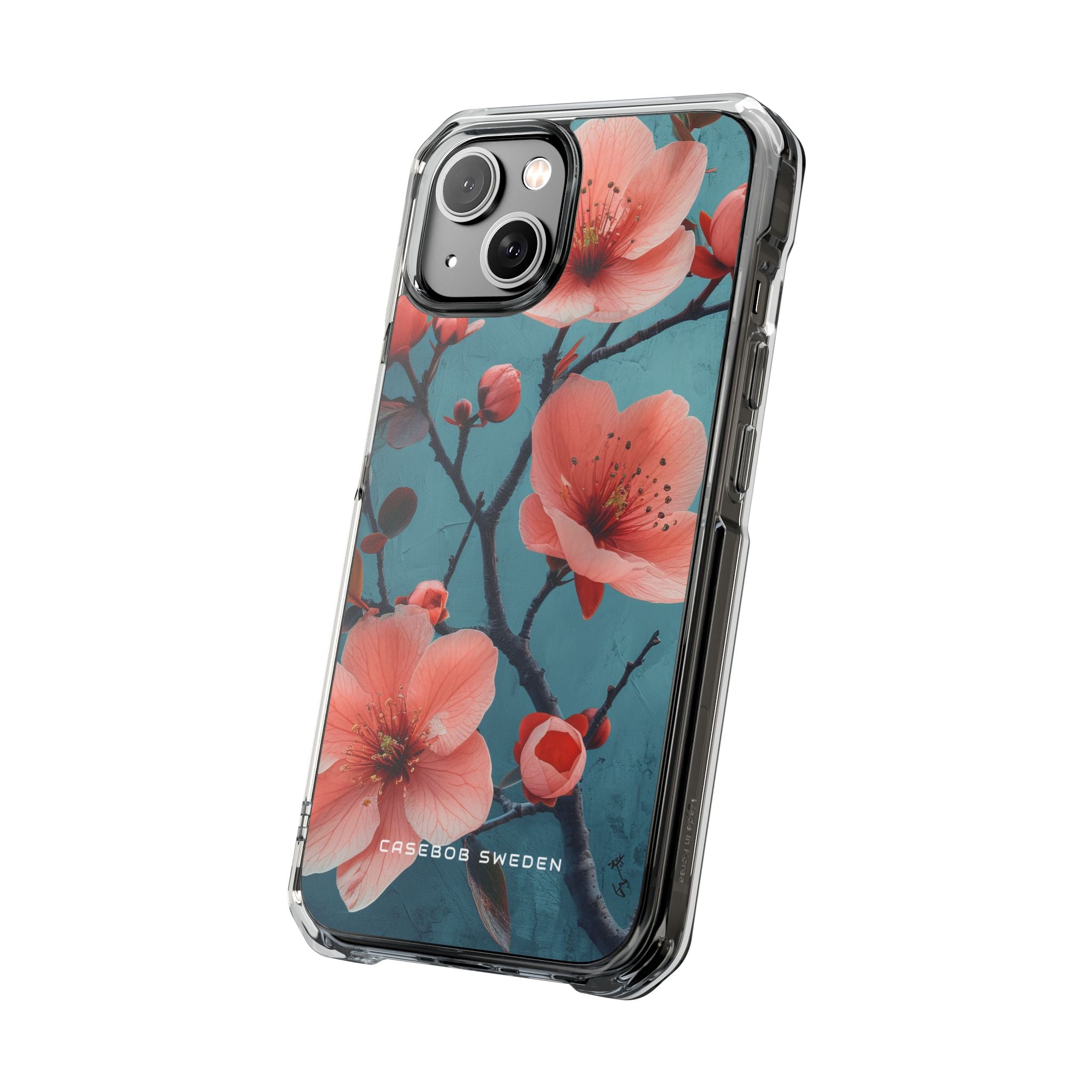 Floral Harmony Burst iPhone 14 - Clear Impact Phone Case