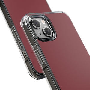 Cordovan Red | Phone Case for iPhone (Clear Impact Case - Magnetic)