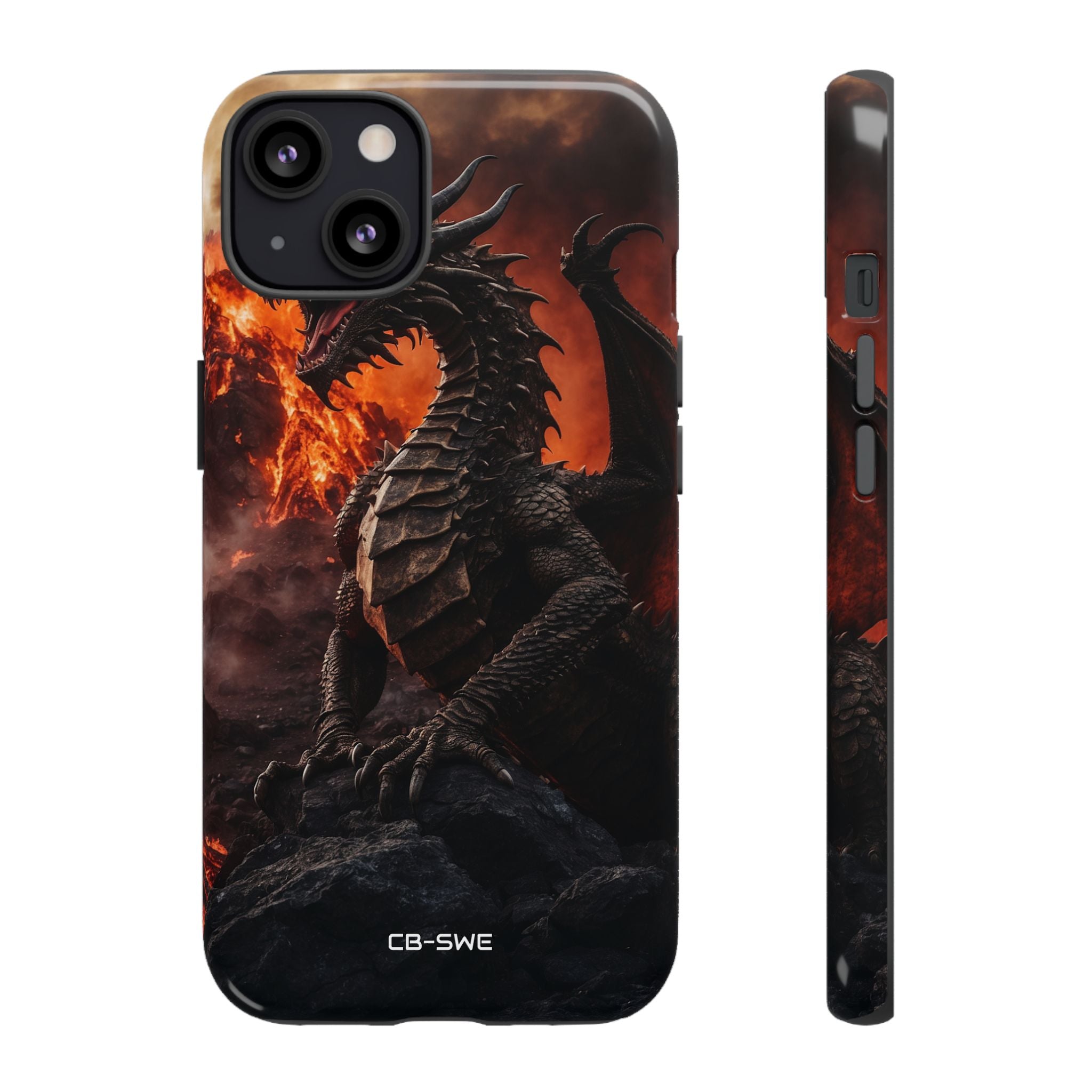 Fiery Dragon Soars - iPhone Case