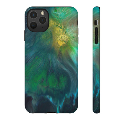 Beryll Green Ink Art iPhone Case (Protective) iPhone 11 Pro Max Glossy Phone Case