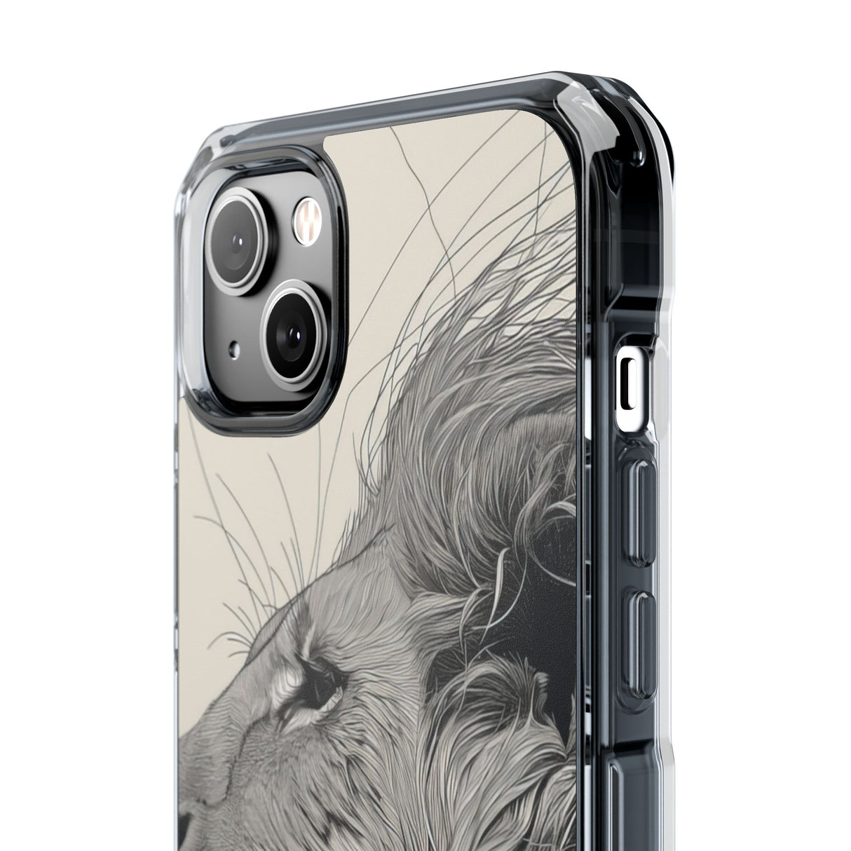 Majestic Linework - Phone Case for iPhone (Clear Impact - Magnetic)