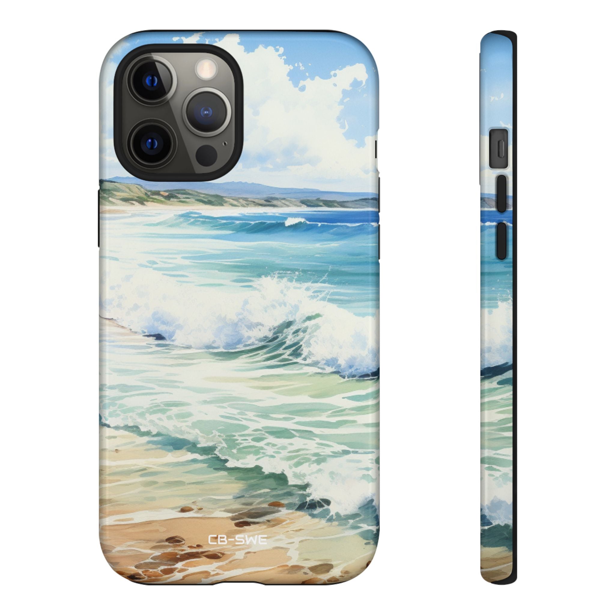 Serene Coastal Watercolors - iPhone Case