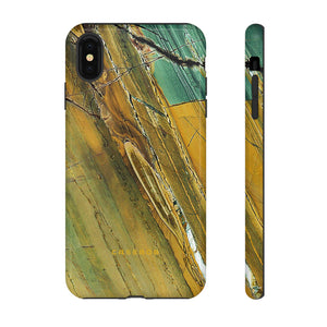 Cracked Yellow - Protective Phone Case