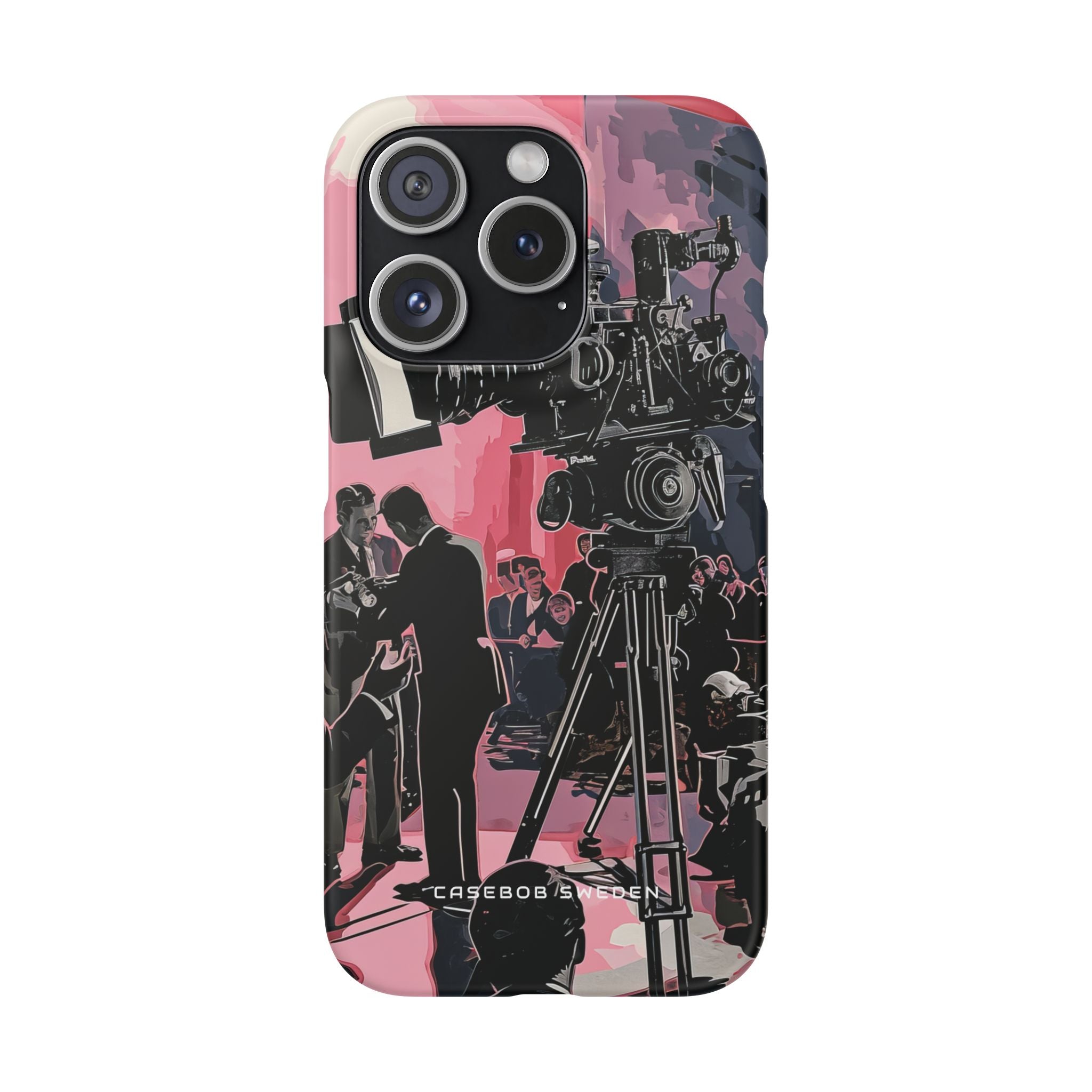 Retro Cinematic Spotlight iPhone 15 - Slim Phone Case