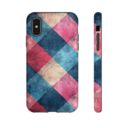 Pastel Gingham Charm - Protective Phone Case