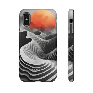 Orange Moon Illusion - Protective Phone Case