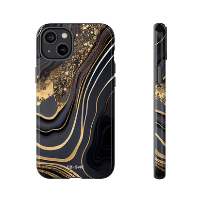 Elegant Gold Streams - iPhone Case