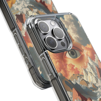 Eye Reflects Mountains iPhone Case - Impact