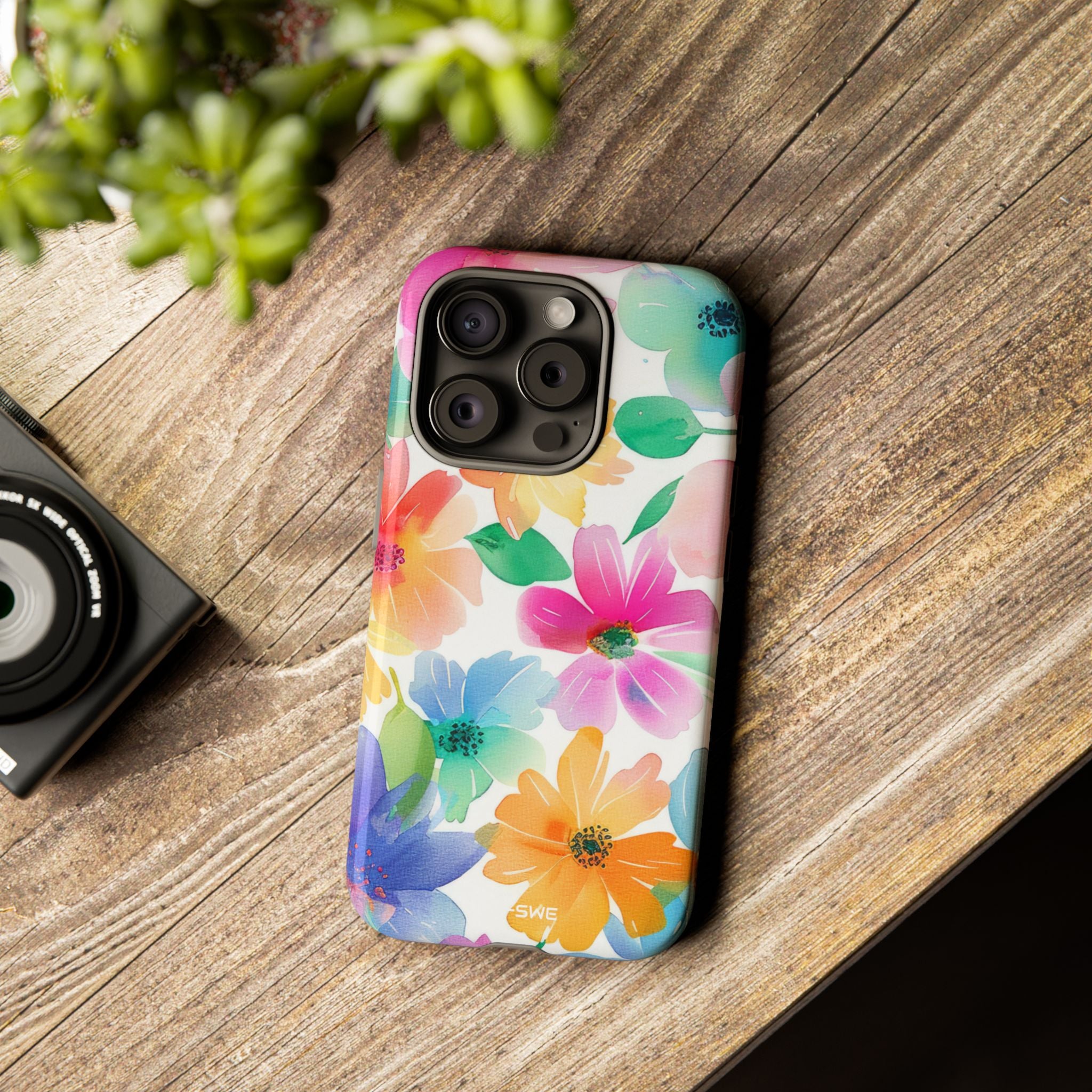 Vibrant Floral Impression - iPhone Case