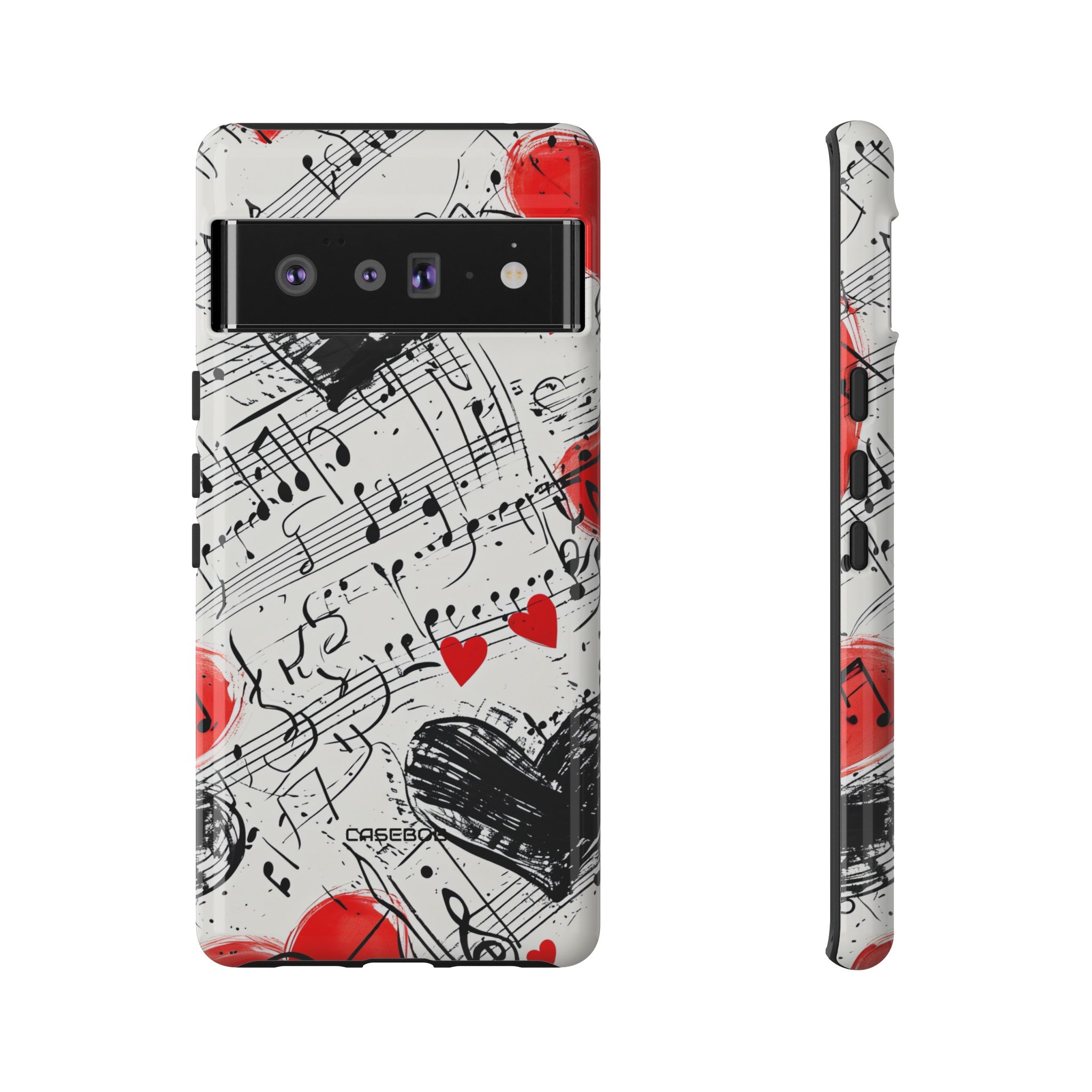 Melodic Love Notes - Protective Pixel Case - Protective Phone Case