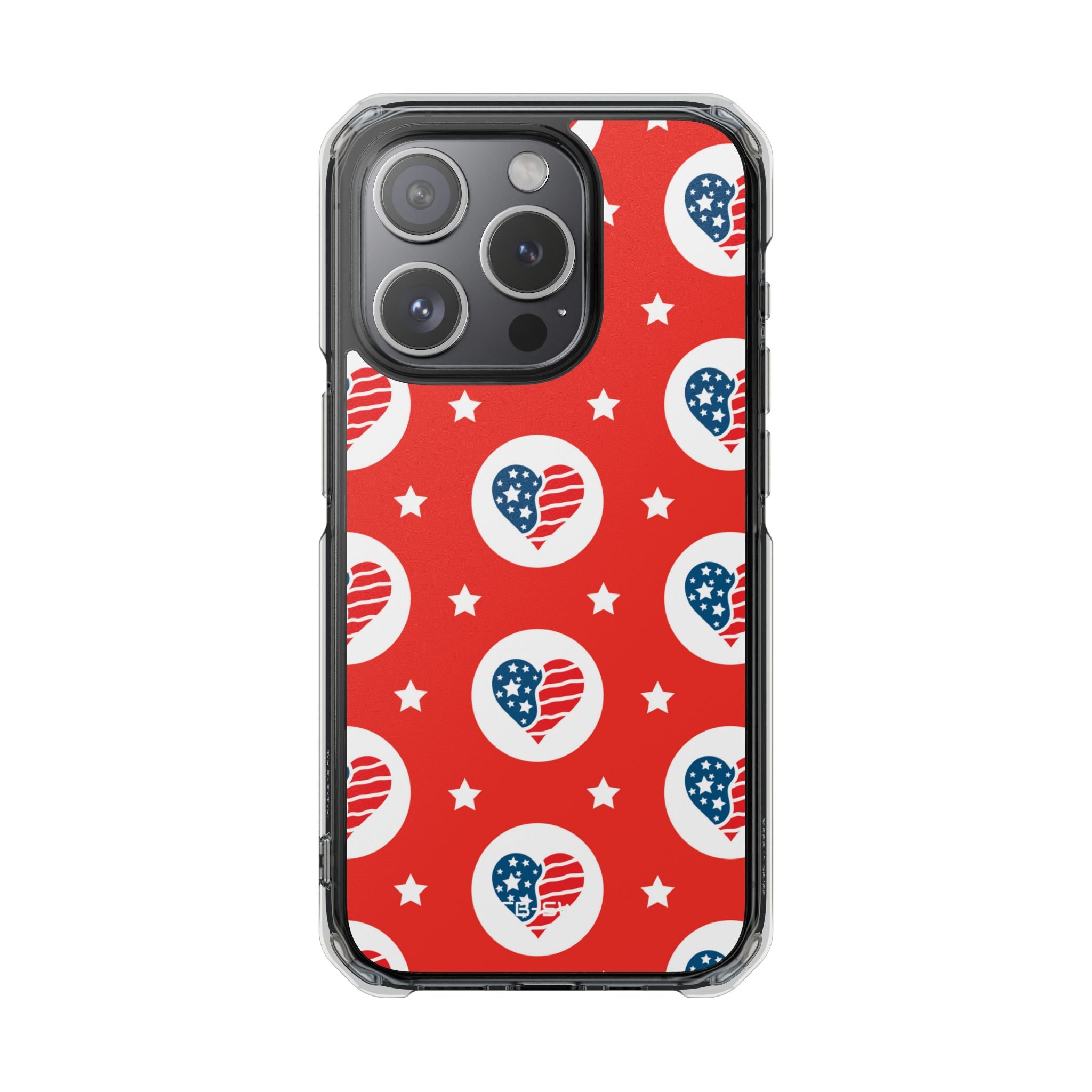 Hearts Celebrate Freedom iPhone Case - Impact