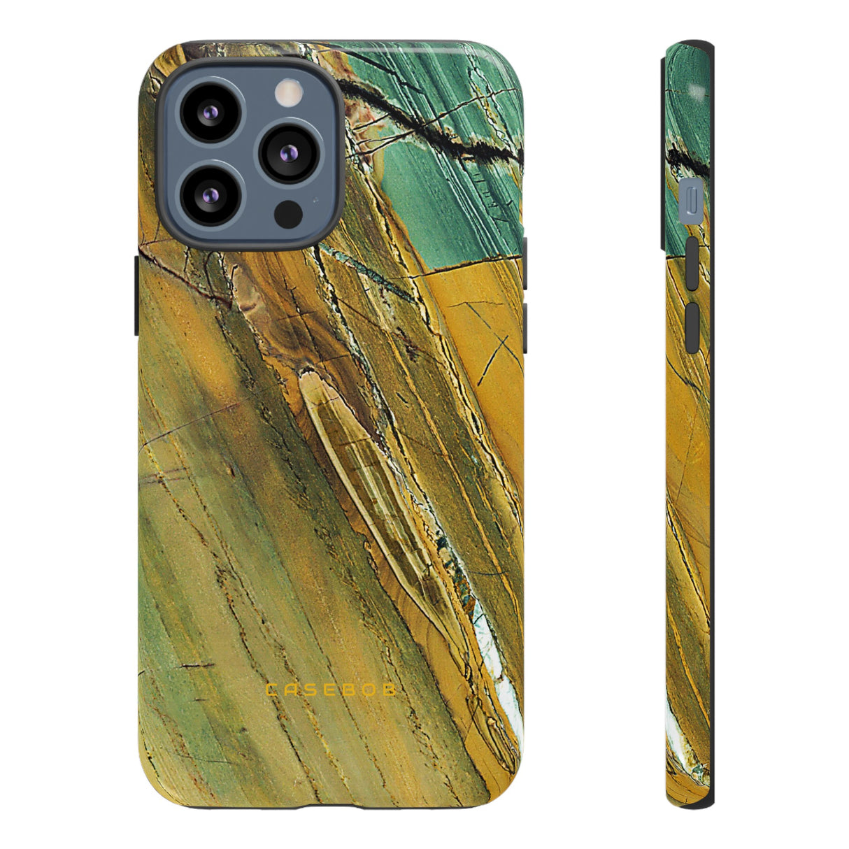 Cracked Yellow - Protective Phone Case