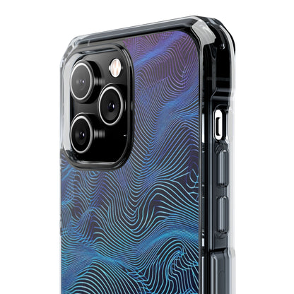 Neon Waves Flow iPhone 14 - Impact Clear+