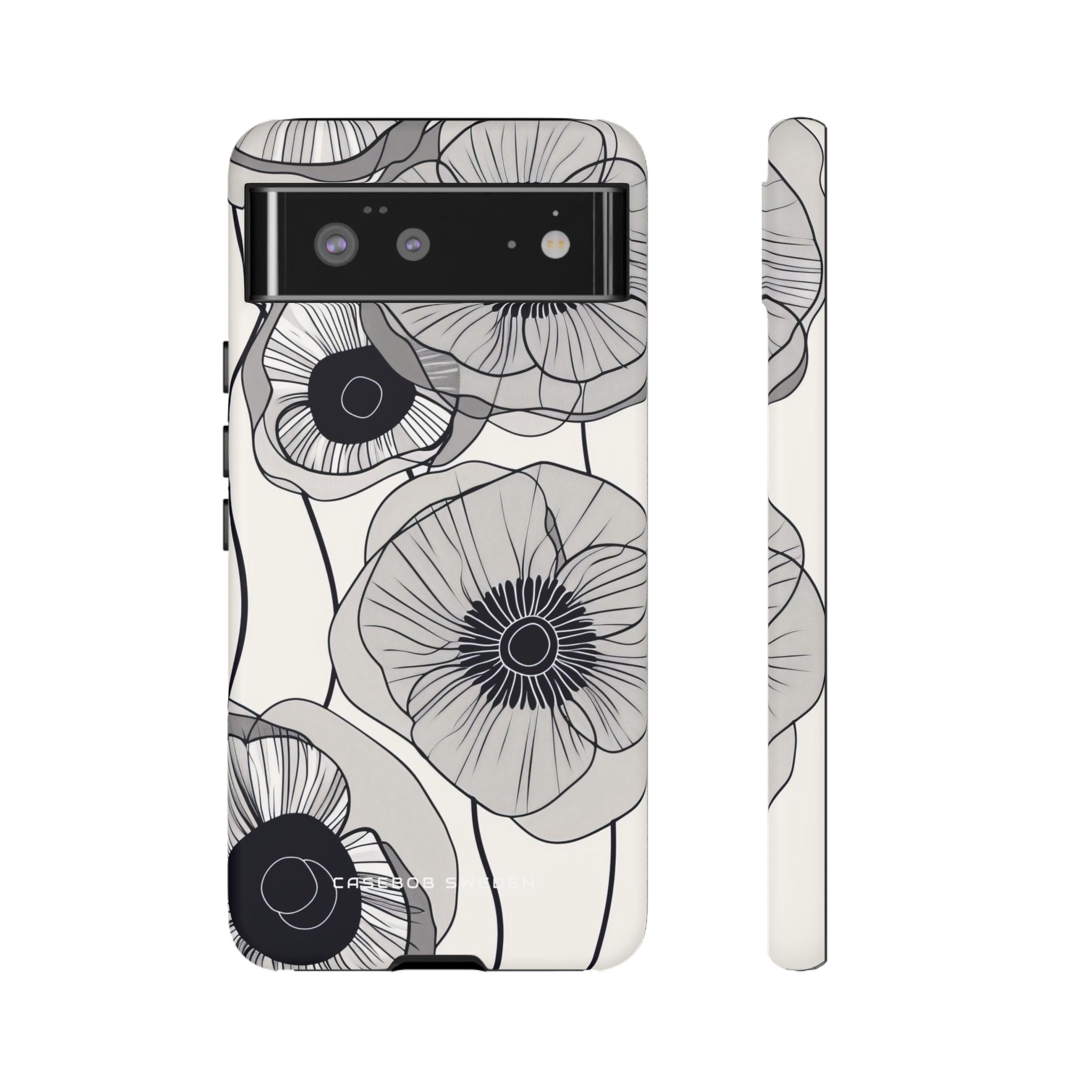 Modern Minimalist Flowers Google Pixel 6 - Tough Phone Case