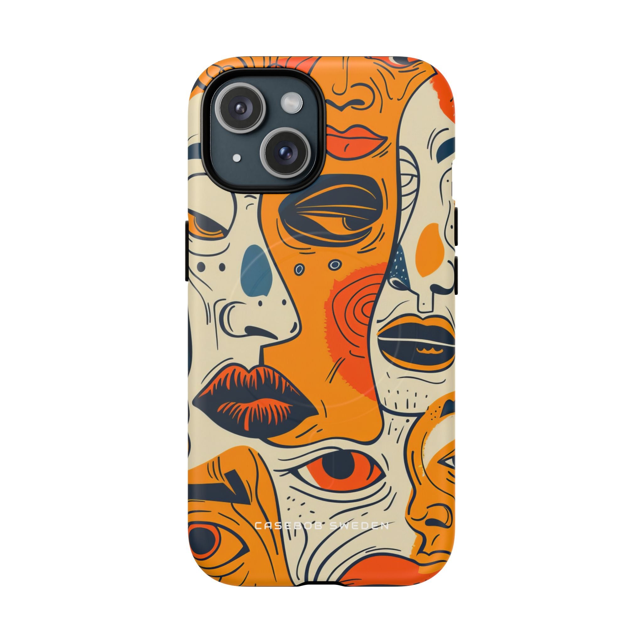 Gradient Face Mosaic iPhone 15 | Tough+ Phone Case