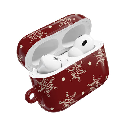 Kreemi Lumihiutaleet Karmiini - AirPods Case