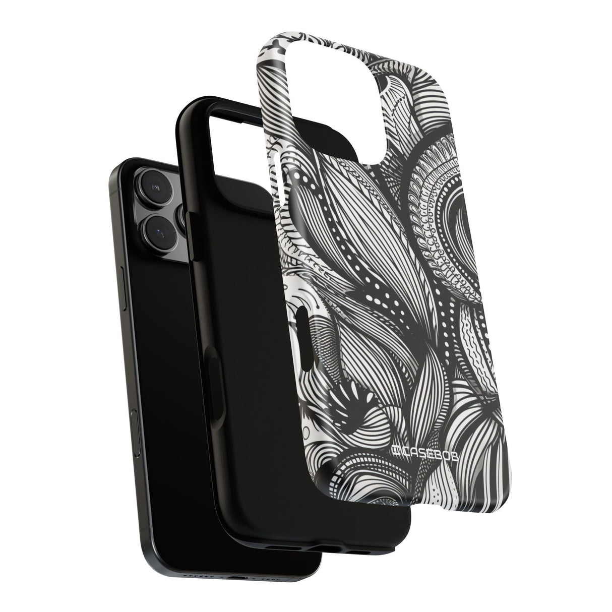 Fluid Monochrome: Intricate Patterns - for iPhone 16