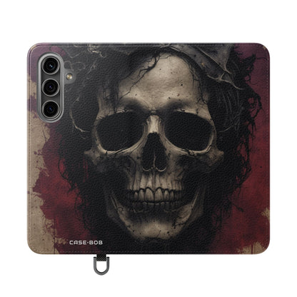 Winged Skull Rose - Samsung S24 Case - Wallet
