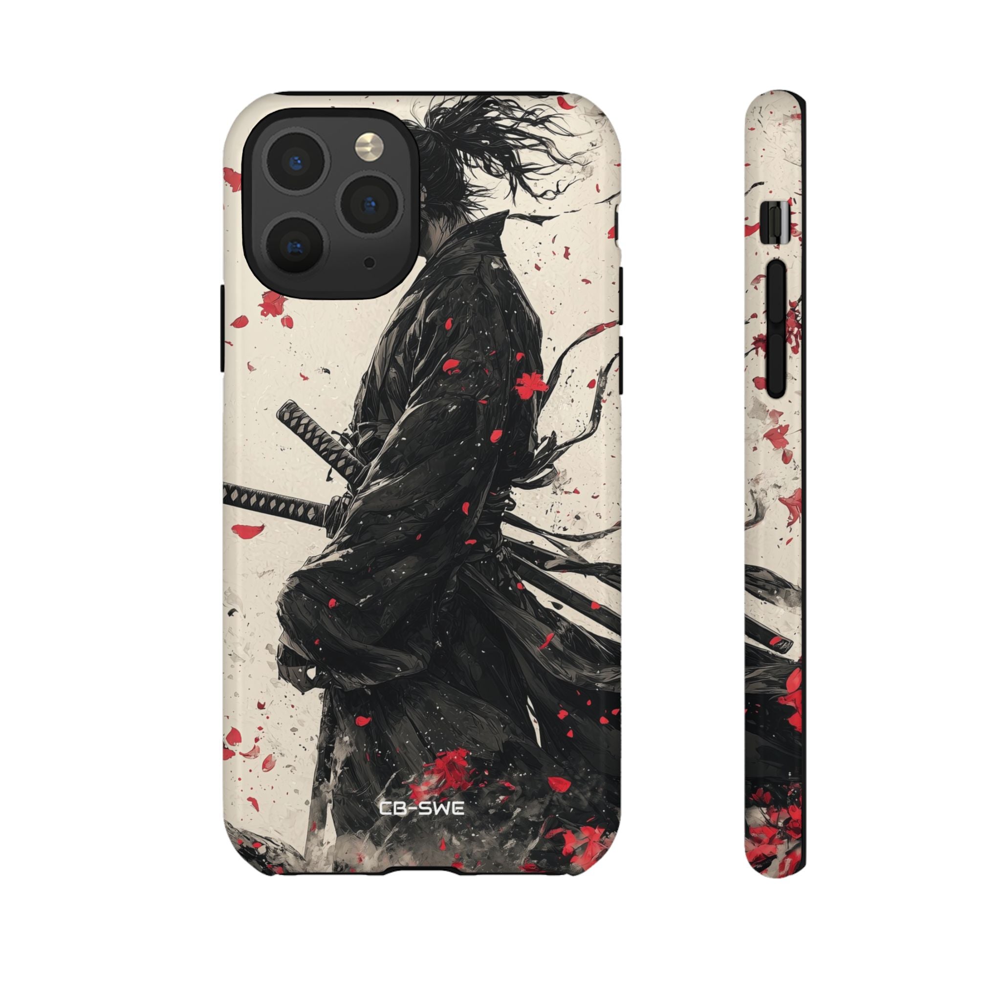 Falling Samurai Petals - iPhone Case