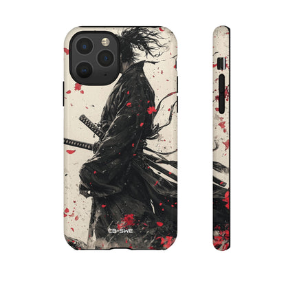 Falling Samurai Petals - iPhone Case