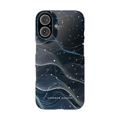 Gradient Neural Waves iPhone 16 - Slim Phone Case