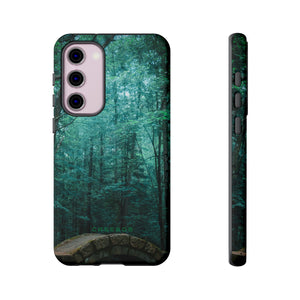 Mystical Forest with Stone Bridge - Protective Phone Case