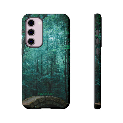 Mystical Forest with Stone Bridge - Protective Phone Case