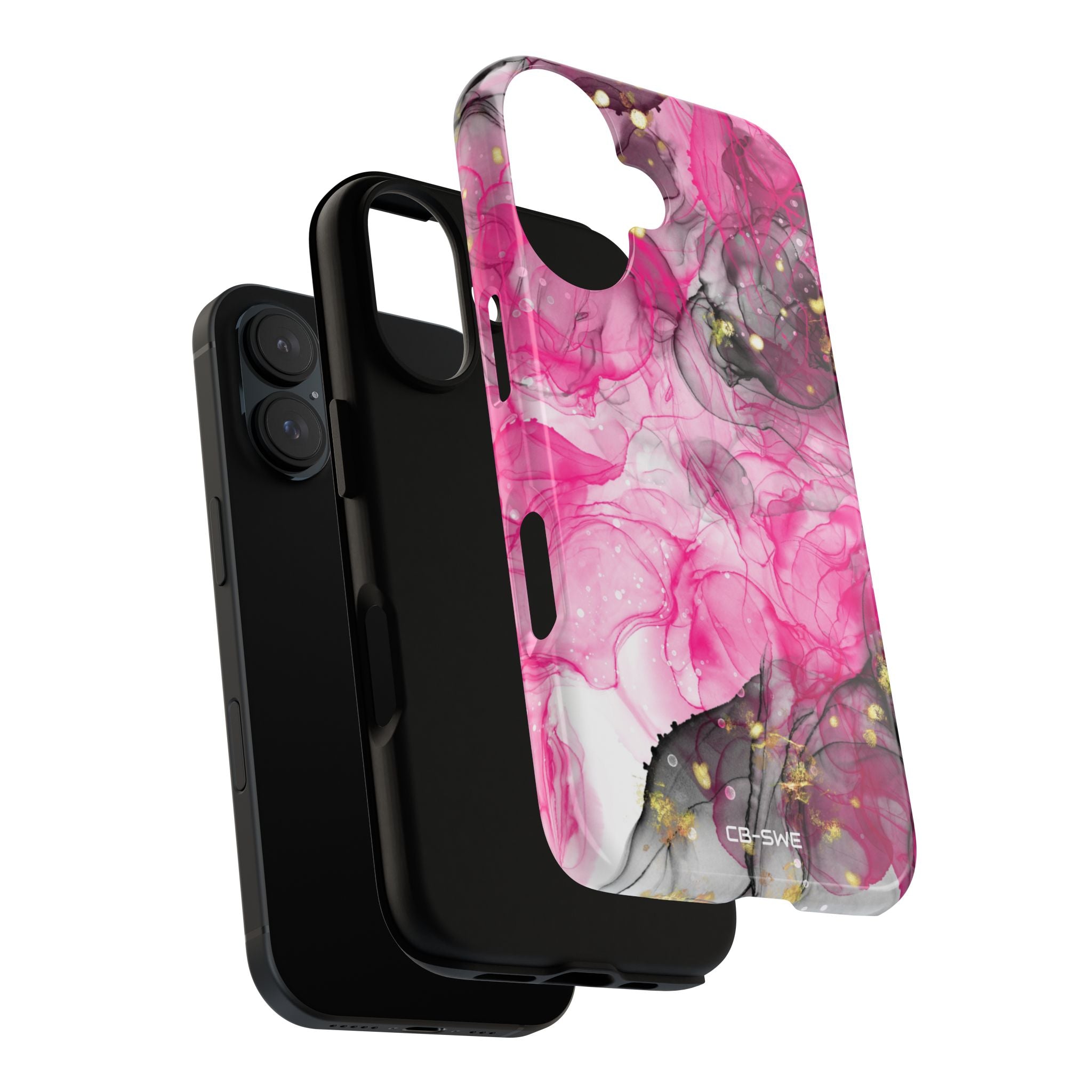 Vibrant Pink Swirls - iPhone Case
