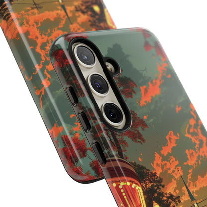 Mid-Century Nostalgia Streetscape Samsung S24 - Tough Phone Case