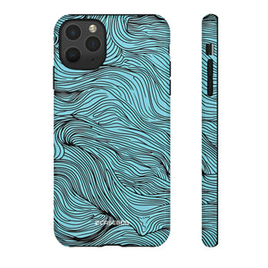 Wavy Serenity | Protective Phone Case for iPhone