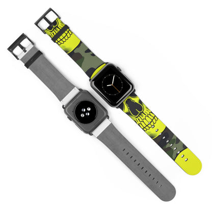 Neon Skull Camo - Watch Band