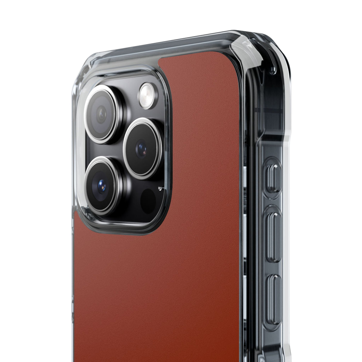 Orange Red | Phone Case for iPhone (Clear Impact Case - Magnetic)