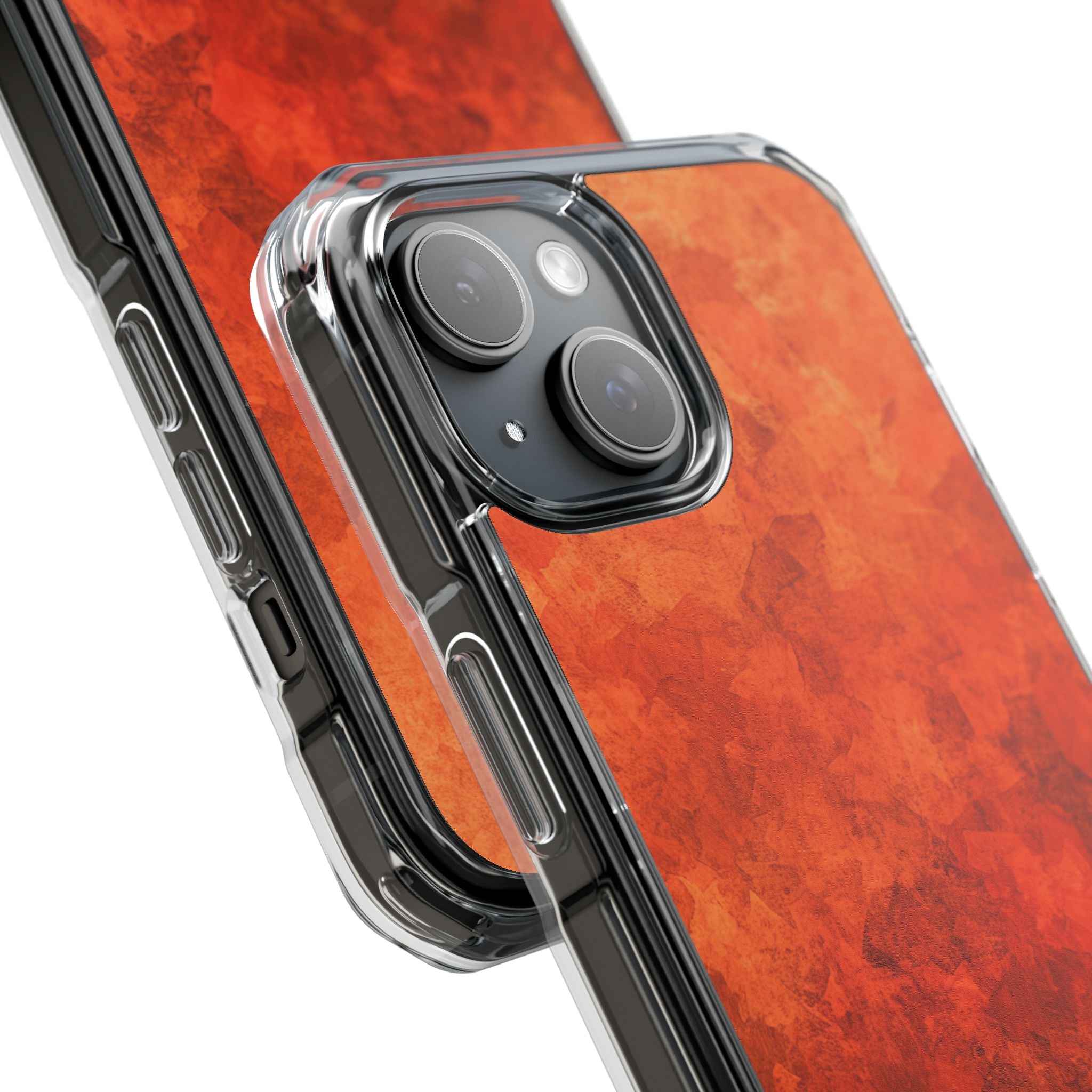 Strati d'Autunno Cremisi iPhone 15 - Impact Clear+